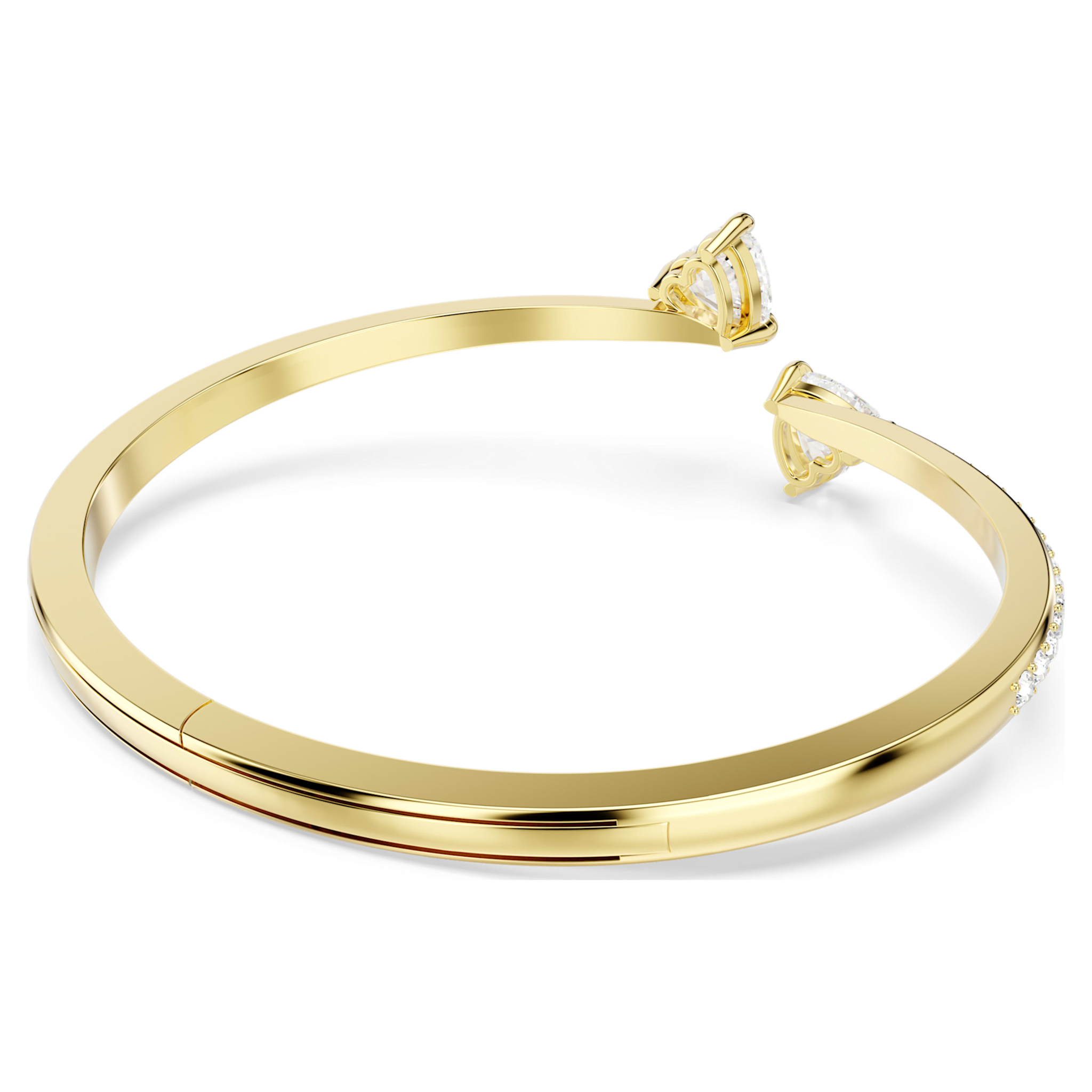 Swarovski Mesmera armband Attract hartvorm  Goudkleurig/Wit