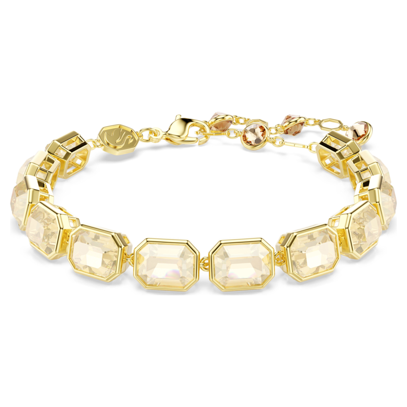 Swarovski Millenia armband Tennis Octagon slijpvorm Goudkleurig/Bruin 5720912