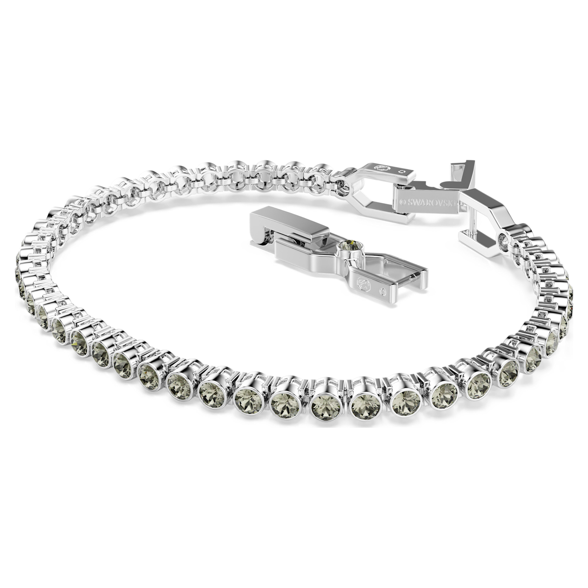 Swarovski Imber armband Tennis Emily ronde slijpvorm Zilverkleurig/Zwart 5734238