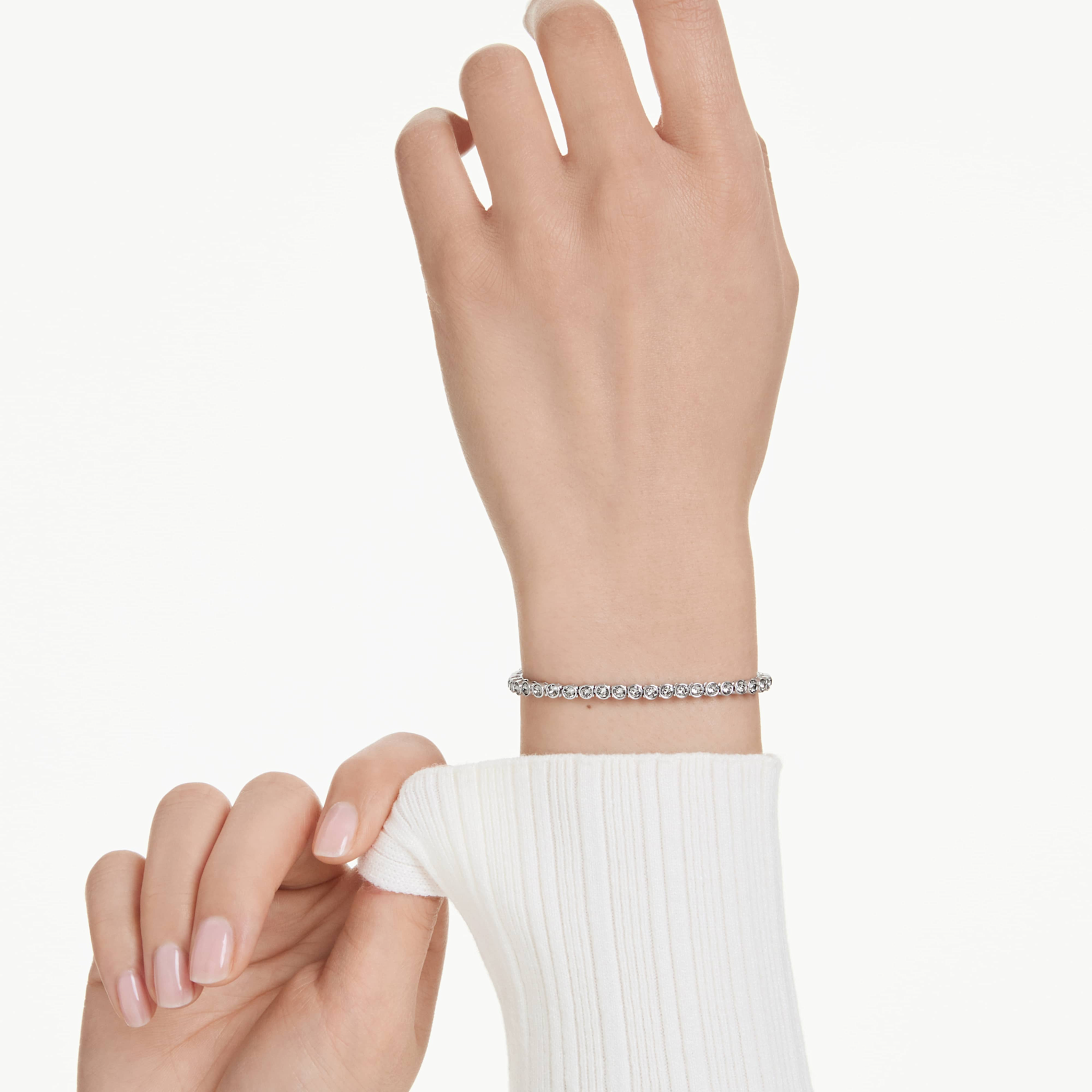 Swarovski Imber armband Tennis Emily ronde slijpvorm Zilverkleurig/Zwart 5734238