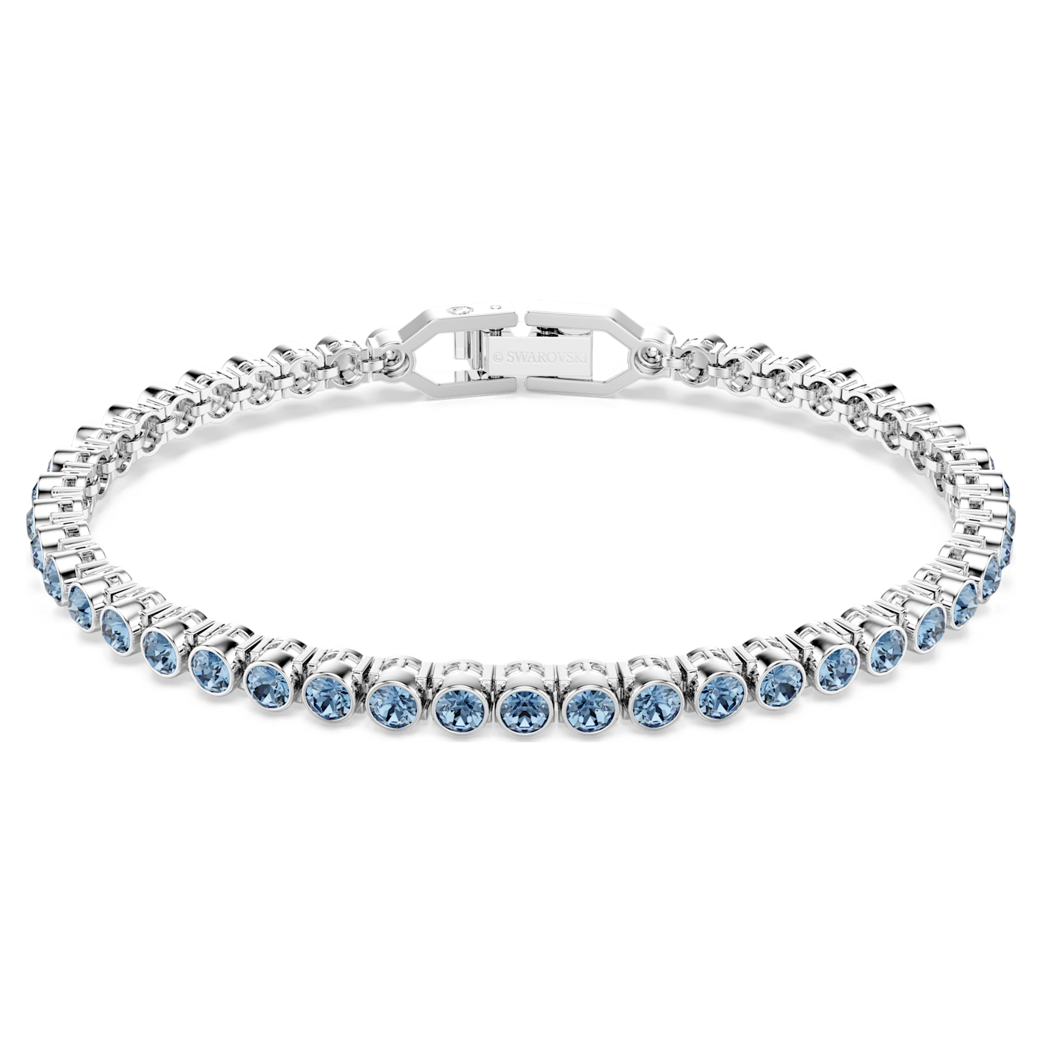Swarovski Imber armband Tennis Emily ronde slijpvorm Zilverkleurig/Blauw 5734239