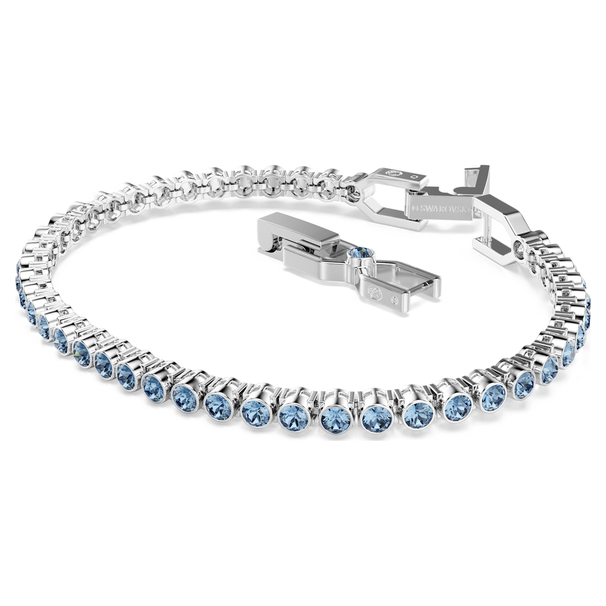 Swarovski Imber armband Tennis Emily ronde slijpvorm Zilverkleurig/Blauw 5734239