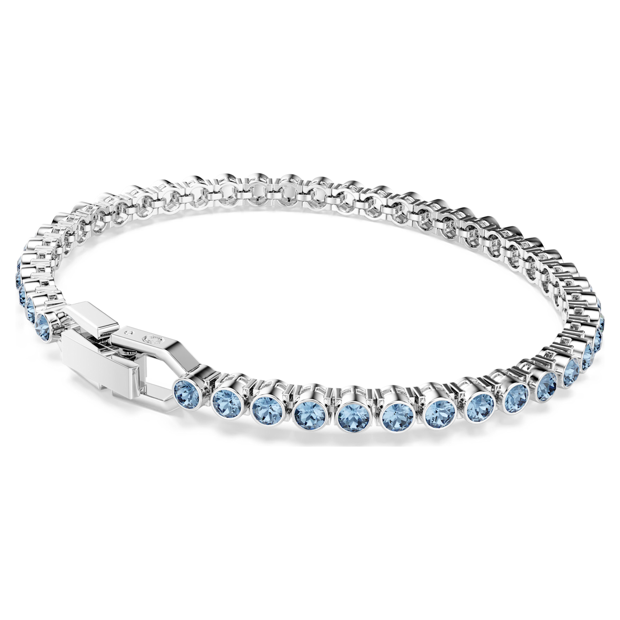 Swarovski Imber armband Tennis Emily ronde slijpvorm Zilverkleurig/Blauw 5734239