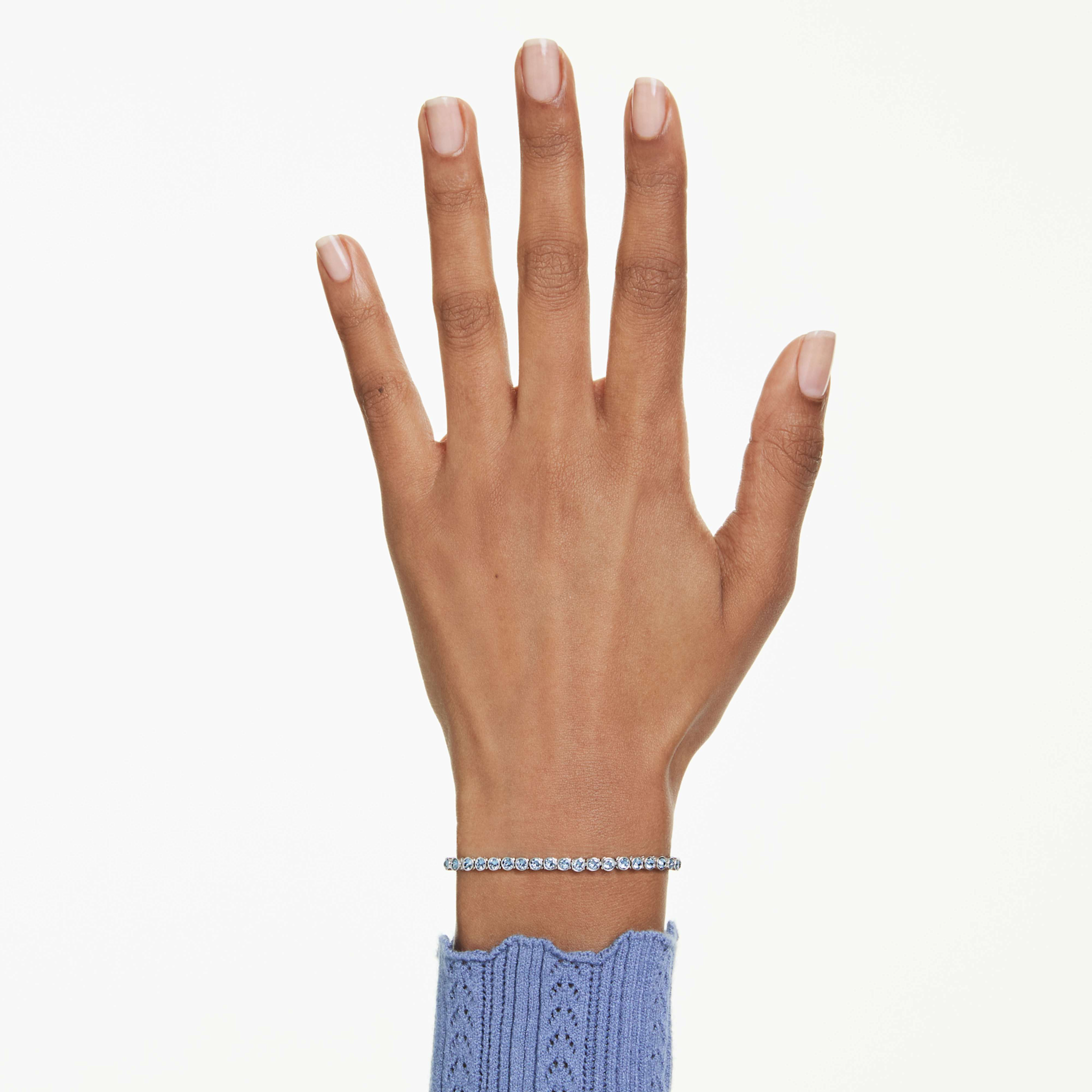 Swarovski Imber armband Tennis Emily ronde slijpvorm Zilverkleurig/Blauw 5734239