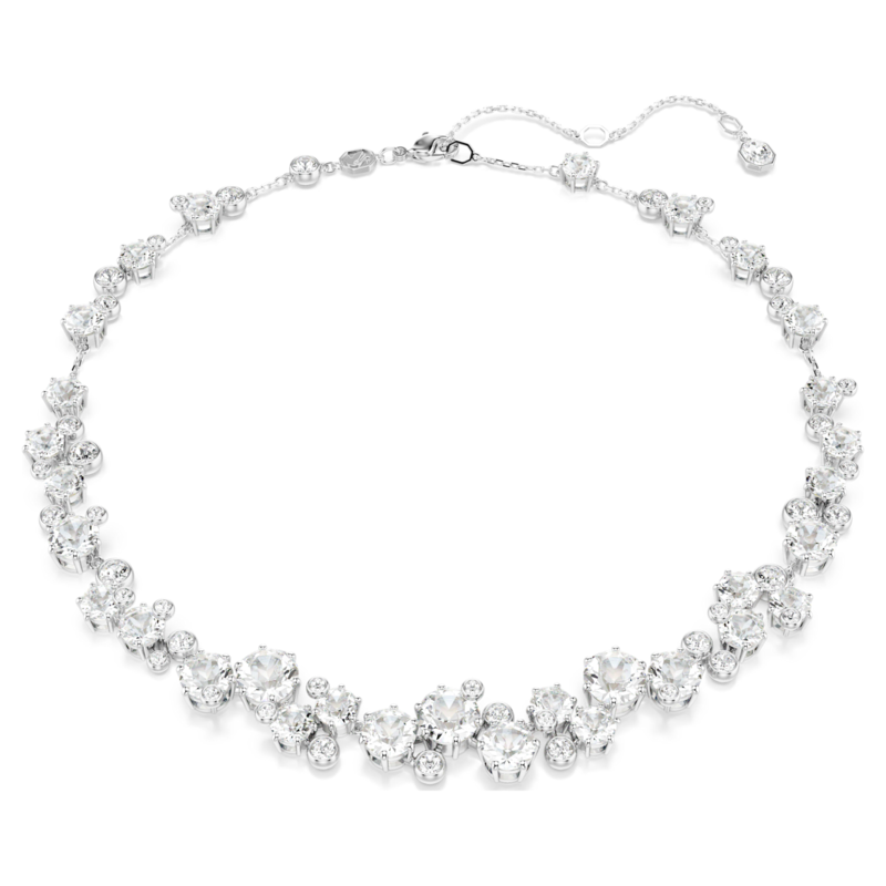 Swarovski Constella ketting Ronde slijpvorm Zilverkleurig/Wit 5722472