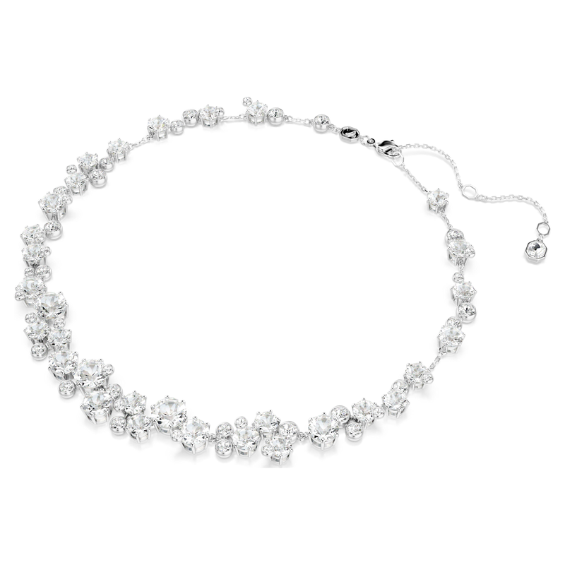 Swarovski Constella ketting Ronde slijpvorm Zilverkleurig/Wit 5722472