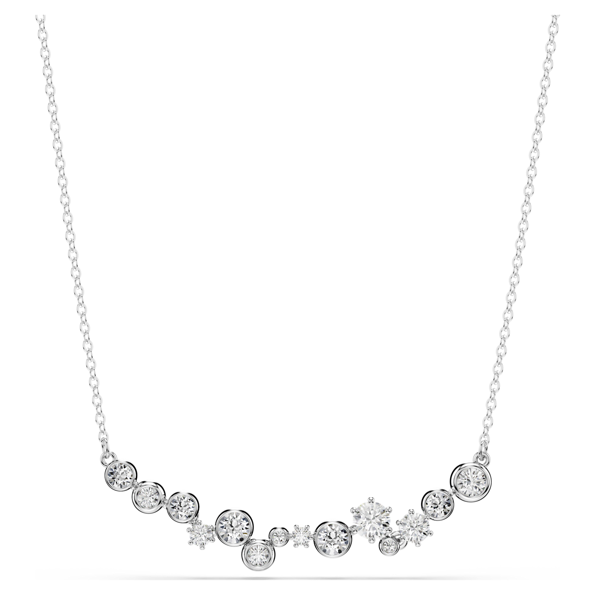 Swarovski Constella ketting Ronde slijpvorm Zilverkleurig/Wit 5722473