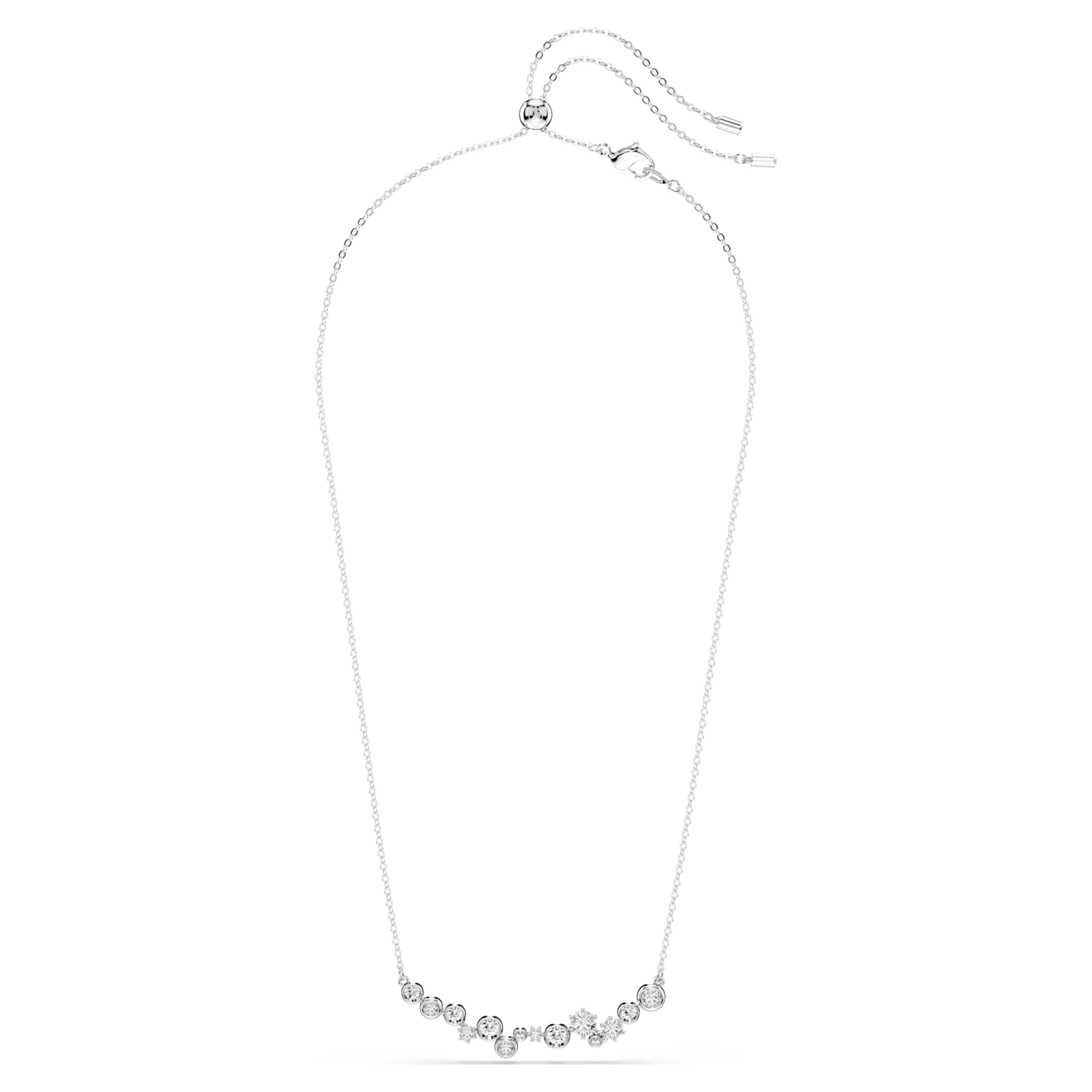 Swarovski Constella ketting Ronde slijpvorm Zilverkleurig/Wit 5722473