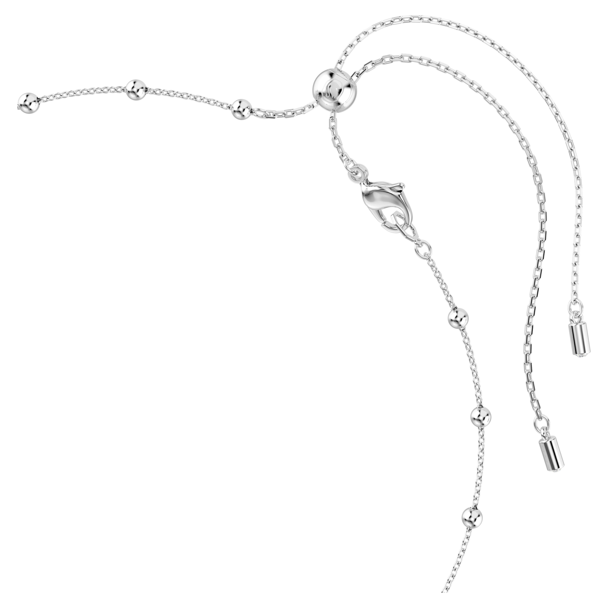 Swarovski Una Angelic ketting Ronde slijpvorm dubbelzijdige motieven Zilverkleurig/Wit 5733116