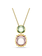 Swarovski Chroma ketting met hanger Cushion slijpvorm  Goudkleurig/Mix 5692496