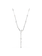 Swarovski Matrix ketting met hanger Ronde slijpvorm Crystal Pearl Zilverkleurig/Wit 5711830