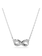Swarovski Hyperbola ketting met hanger Infinity Zilverkleurig/Wit (38 - 45 cm) 5687265