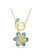 Swarovski Idyllia ketting met hanger Bloem verschillende slijpvormen Goudkleurig/Multi 5709029