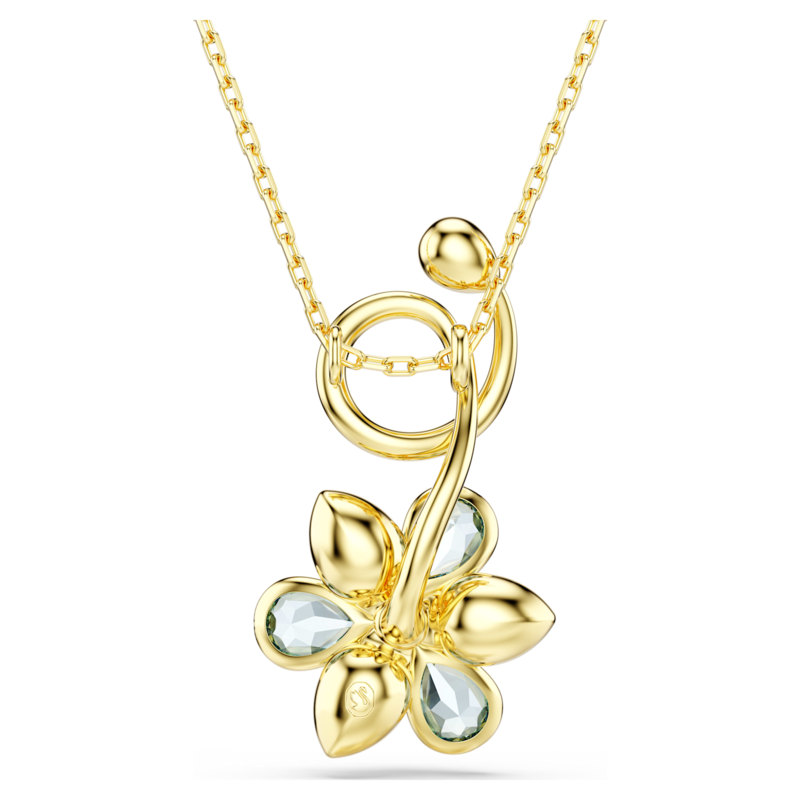 Swarovski Idyllia ketting met hanger Bloem verschillende slijpvormen Goudkleurig/Multi 5709029