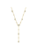 Swarovski Imber ketting Ronde slijvorm Y-collier Goudkleurig/Wit 5684510