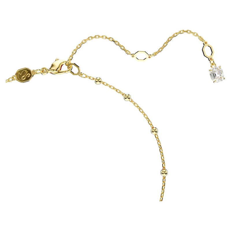Swarovski Imber ketting Ronde slijvorm Y-collier Goudkleurig/Wit 5684510