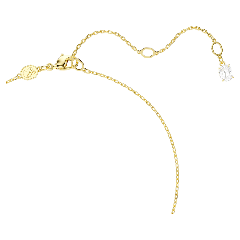 Swarovski Mesmera ketting met hanger Attract hartvorm  Goudkleurig/Wit 5733475
