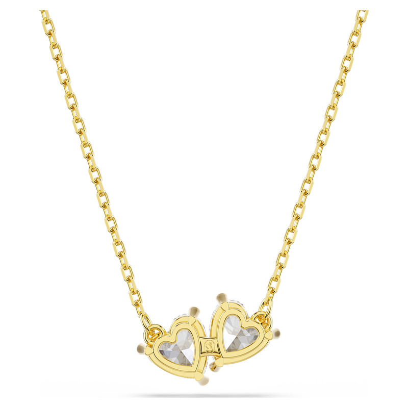 Swarovski Mesmera ketting met hanger Attract hartvorm  Goudkleurig/Wit 5733475