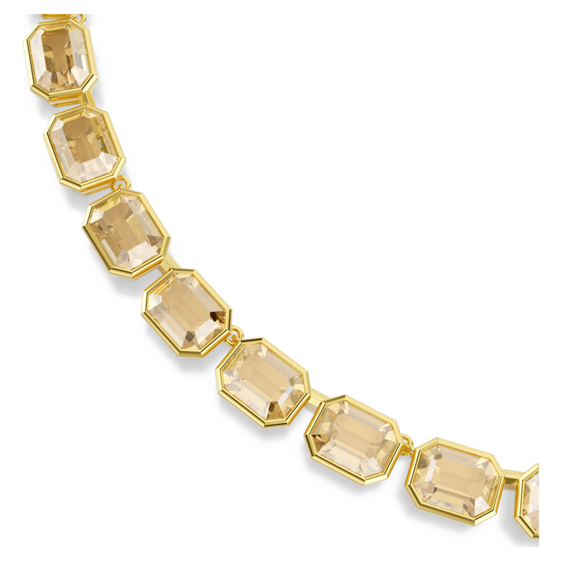 Swarovski Millenia ketting Tennis Octagon slijpvorm Goudkleurig/Bruin 5718674