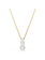 Swarovski Stilla ketting met hanger Attract ronde slijpvorm Goudkleurig/Wit 5723298
