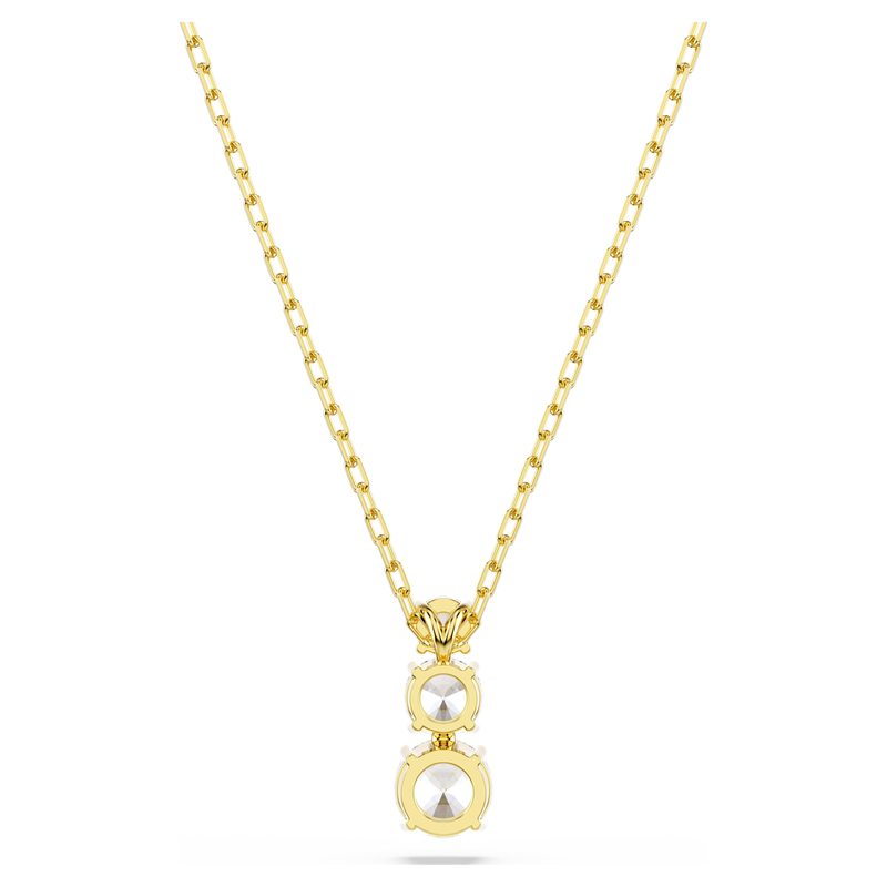 Swarovski Stilla ketting met hanger Attract ronde slijpvorm Goudkleurig/Wit 5723298