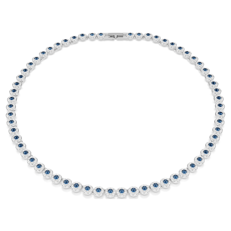 Swarovski Una Angelic ketting Tennis ronde slijpvorm Zilverkleurig/Blauw 5733402