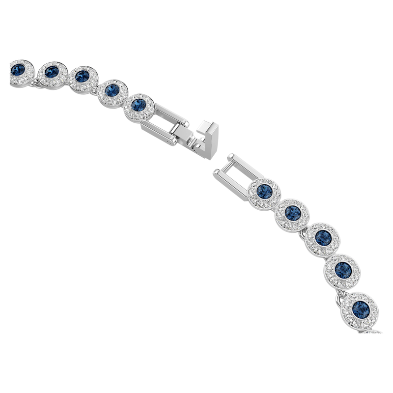 Swarovski Una Angelic ketting Tennis ronde slijpvorm Zilverkleurig/Blauw 5733402