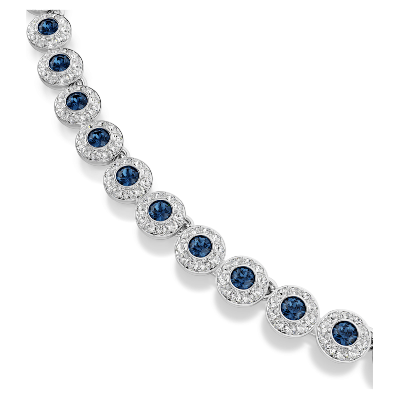 Swarovski Una Angelic ketting Tennis ronde slijpvorm Zilverkleurig/Blauw 5733402