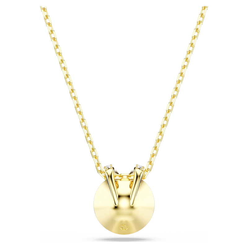 Swarovski Bella ketting met hanger V Ronde slijpvorm Goudkleurig/Groen 5735387
