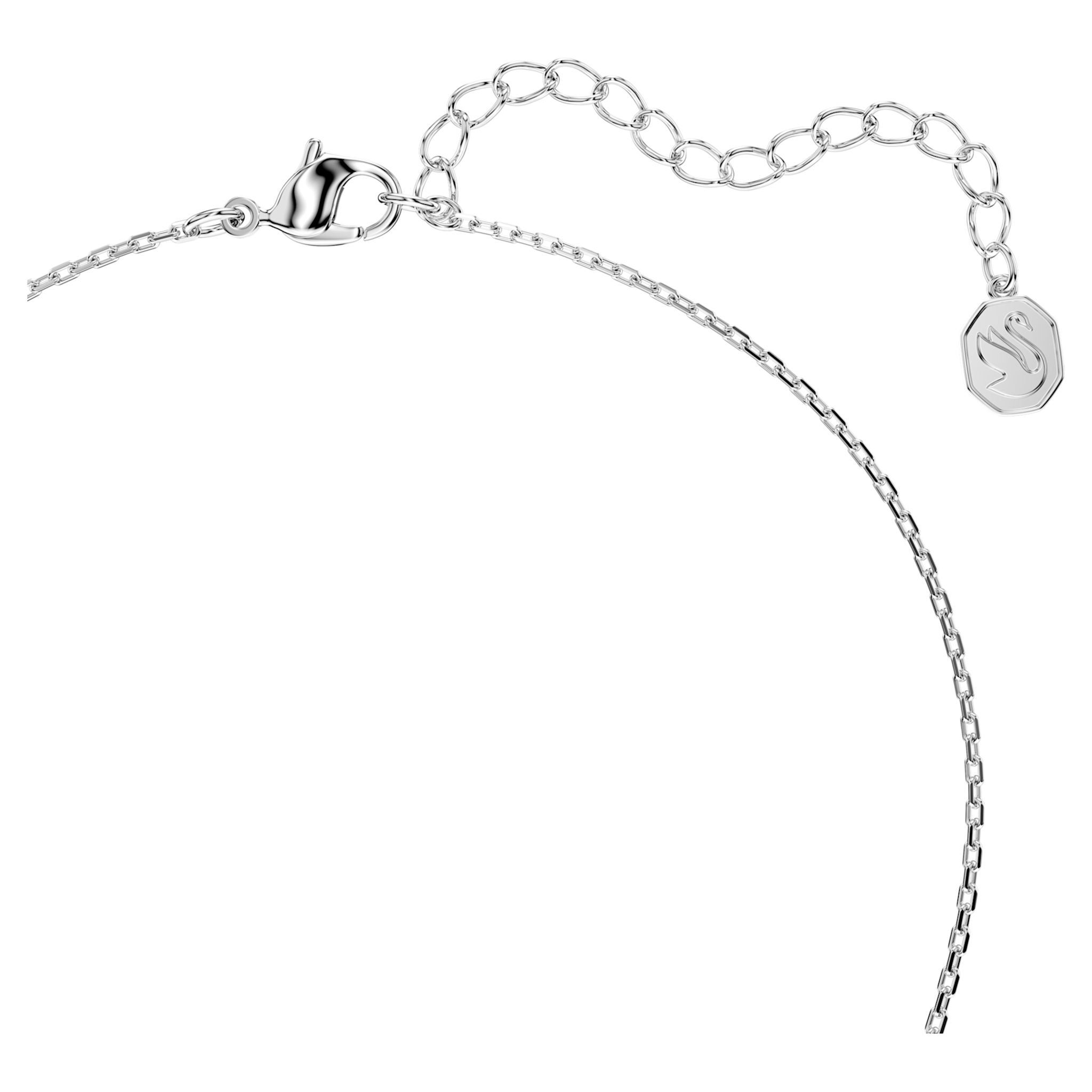 Swarovski Bella ketting met hanger V Ronde slijpvorm Zilverkleurig/Blauw 5734232