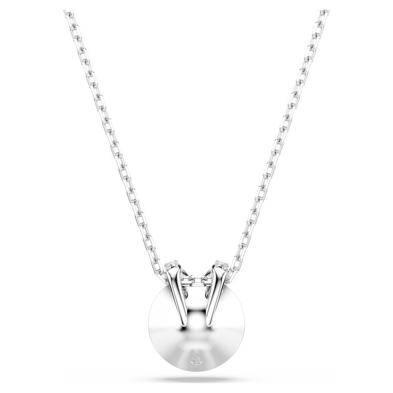 Swarovski Bella ketting met hanger V Ronde slijpvorm Zilverkleurig/Roze 5734230
