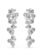 Swarovski Constella oorbellen Ronde slijpvorm Zilverkleurig/Wit 5732252
