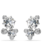 Swarovski Constella oorbellen Ronde slijpvorm Zilverkleurig/Wit 5732253