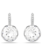 Swarovski Millenia oorbellen Ronde slijpvorm Zilverkleurig/Wit 5731149