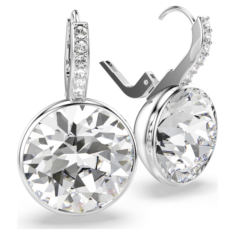 Swarovski Millenia oorbellen Ronde slijpvorm Zilverkleurig/Wit 5731149