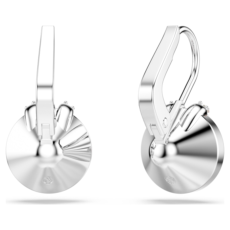 Swarovski Bella oorbellen V Ronde slijpvorm Zilverkleurig/Roze 5734235