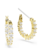 Swarovski Matrix oorbellen Vittore ringoorbellen ronde slijpvorm Goudkleurig/Wit 5733398
