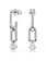 Swarovski Constella oorbellen Ronde slijpvorm Zilverkleurig/Wit 5728584