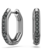 Swarovski Dextera oorbellen Achthoekige ringoorbellen Zilverkleurig/Zwart 5724586