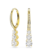 Swarovski Stilla oorbellen Attract ronde slijpvorm Goudkleurig/Wit 5723300