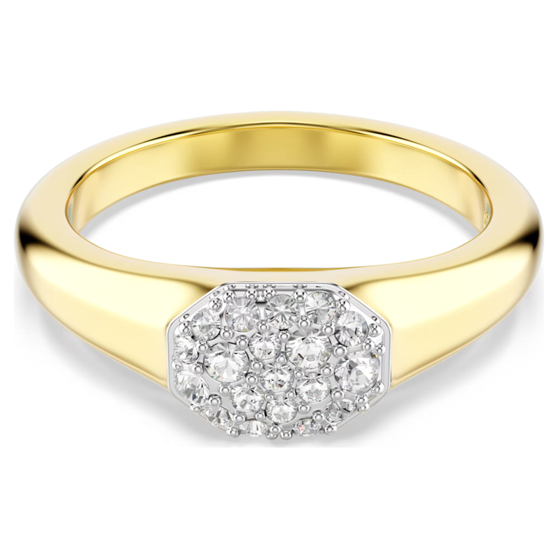 Swarovski Dextera ring Verschillende slijpvormen Midi Goudkleurig/Wit