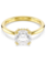 Swarovski Stilla ring Attract Cocktailring Goudkleurig/Wit