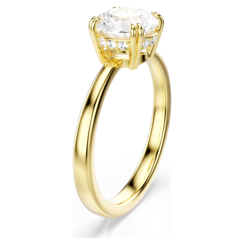 Swarovski Stilla ring Attract Cocktailring Goudkleurig/Wit