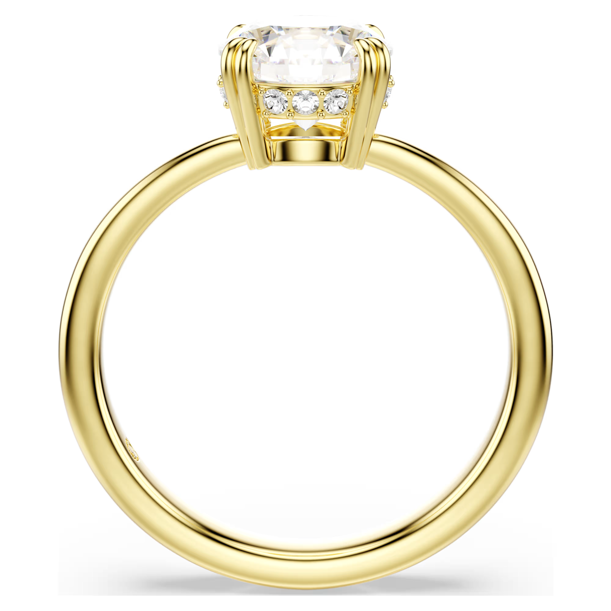 Swarovski Stilla ring Attract Cocktailring Goudkleurig/Wit