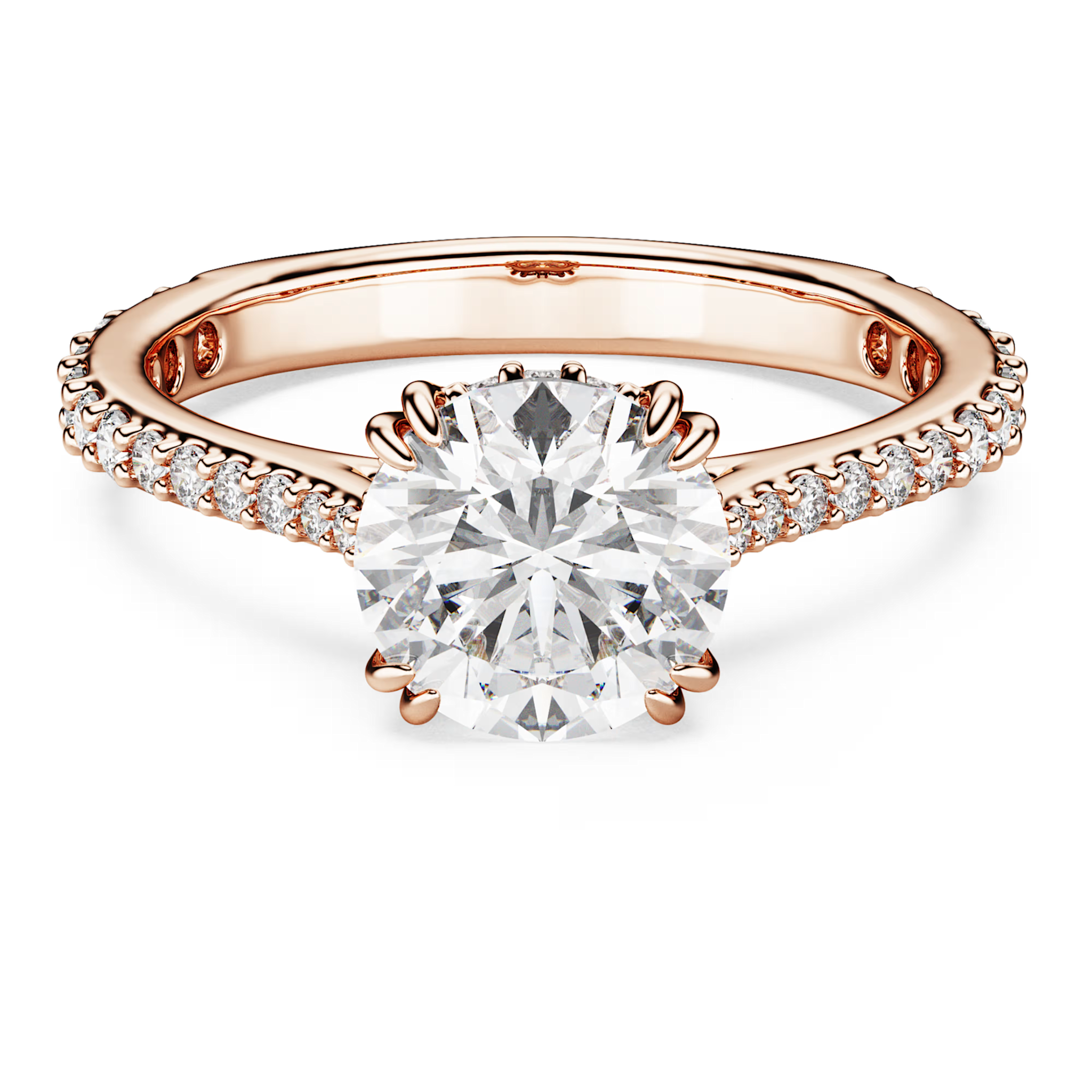 Swarovski Stilla ring Cocktail ring  Rosé/Wit