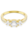 Swarovski Stilla ring Attract ronde slijpvorm Goudkleurig/Wit