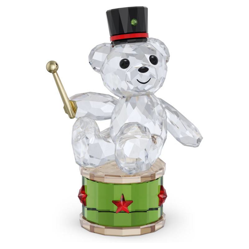 Swarovski Kris Bear kristallen beeldje Feestdagen jaarlijkse editie 2025 Wit/Groen 5701510