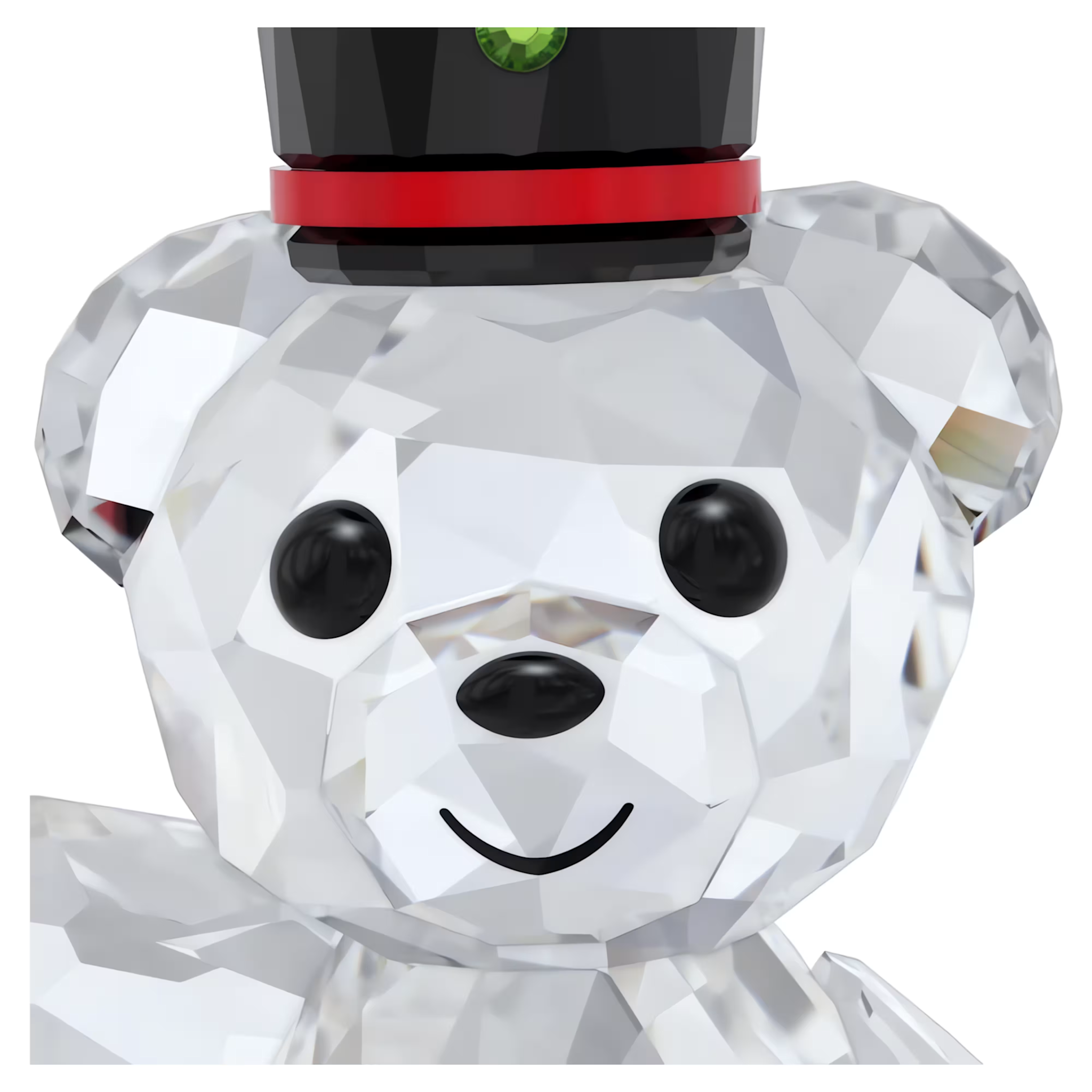 Swarovski Kris Bear kristallen beeldje Feestdagen jaarlijkse editie 2025 Wit/Groen 5701510