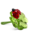Swarovski Idyllia kristallen beeldje Lieveheersbeestje en klavertje vier Rood/Groen 5666852