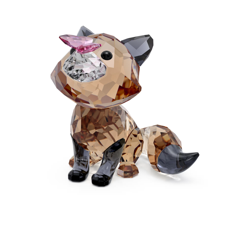 Swarovski Idyllia kristallen beeldje Vos en vlinder Bruin/Zwart 5701250